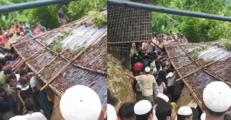 রোহিঙ্গা ক্যাম্পে পাহাড় ধস